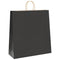 Papieren kraftzakken 250 st met hengsels 45x17x48 cm zwart
