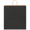 Papieren kraftzakken 250 st met hengsels 45x17x48 cm zwart