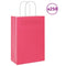 Papieren kraftzakken 250 st met hengsels 21x11x31 cm roze