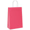 Papieren kraftzakken 250 st met hengsels 21x11x31 cm roze