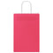 Papieren kraftzakken 250 st met hengsels 21x11x31 cm roze