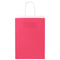 Papieren kraftzakken 250 st met hengsels 15x8x21 cm roze