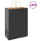 Papieren kraftzakken 250 st met hengsels 32x17x44 cm zwart