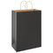 Papieren kraftzakken 250 st met hengsels 32x17x44 cm zwart