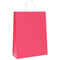 Papieren kraftzakken 250 st met hengsels 32x12x42 cm roze
