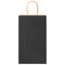 Papieren kraftzakken 250 st met hengsels 21x11x36 cm zwart