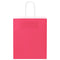 Papieren kraftzakken 250 st met hengsels 18x8x22 cm roze