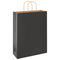 Papieren kraftzakken 250 st met hengsels 32x12x42 cm zwart