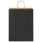 Papieren kraftzakken 250 st met hengsels 32x12x42 cm zwart