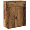 Dressoir 60x30x75 cm bewerkt hout oud houtkleurig