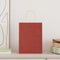 Papieren kraftzakken 250 st met hengsels 21x11x28 cm rood