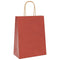 Papieren kraftzakken 250 st met hengsels 21x11x28 cm rood