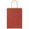 Papieren kraftzakken 250 st met hengsels 21x11x28 cm rood