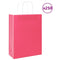 Papieren kraftzakken 250 st met hengsels 26x12x35 cm roze