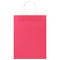 Papieren kraftzakken 250 st met hengsels 26x12x35 cm roze