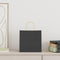 Papieren kraftzakken 250 st met hengsels 26x17x25 cm zwart