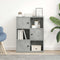 Boekenkast 60x24x76,5 cm bewerkt hout betongrijs