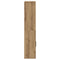 Boekenkast 60x24x120 cm bewerkt hout artisanaal eikenkleurig