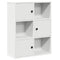 Boekenkast 60x24x76,5 cm bewerkt hout wit