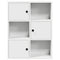 Boekenkast 60x24x76,5 cm bewerkt hout wit