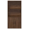 Boekenkast 60x24x120 cm bewerkt hout bruin eikenkleurig