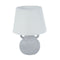 Bureaulamp Versa Grijs Linnen Keramisch 20 x 28 cm