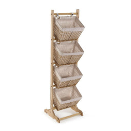 Badkamerschappen Versa Nadir Bruin 35 x 125 x 35 cm