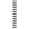 Zebra rolgordijn 45x230 cm stofbreedte 40,9 cm donkergrijs