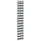 Zebra rolgordijn 45x230 cm stofbreedte 40,9 cm donkergrijs