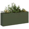 Plantenbak 200x40x80 cm koudgewalst staal olijfgroen