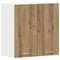 Keukenwandkast 60x31x60 cm spaanplaat ambachtelijk eikenkleurig