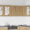 Keukenwandkast 60x31x60 cm spaanplaat ambachtelijk eikenkleurig