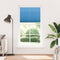 Pliss rolgordijn 100x200cm stofbreedte 99,4 cm polyester blauw