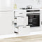 Keuken onderkast Porto bewerkt hout hoogglans wit