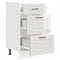 Keuken onderkast Porto bewerkt hout hoogglans wit