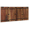 Hoofdbord 180 cm massief gerecycled hout meerkleurig