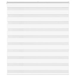 Zebra rolgordijn 120x150 cm stofbreedte 115,9cm polyester wit