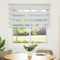 Zebra rolgordijn 120x150 cm stofbreedte 115,9cm polyester wit