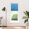 Pliss rolgordijn 70x200 cm stofbreedte 69,4 cm polyester blauw