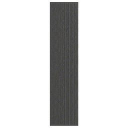 Deurmat 115x500 cm streep zwart en grijs