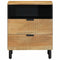 Nachtkastje 50x33x62 cm massief mangohout bruin