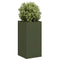 Plantenbak 40x40x80 cm koudgewalst staal olijfgroen