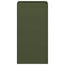 Plantenbak 40x40x80 cm koudgewalst staal olijfgroen