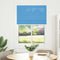 Pliss rolgordijn 100x150 cm stofbreedte 99,4cm polyester blauw