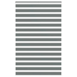 Zebra rolgordijn 145x230 cm stofbreedte 140,9 cm donkergrijs