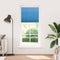 Pliss rolgordijn 95x200 cm stofbreedte 94,4 cm polyester blauw