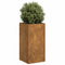 Plantenbak roestig 40x40x80 cm weervast staal