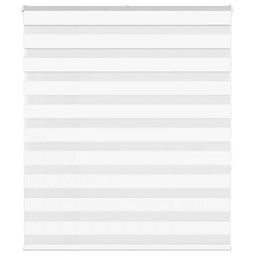 Zebra rolgordijn 130x150 cm stofbreedte 125,9cm polyester wit