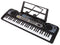 Kinder keyboard - zwart - 75x19x25 cm - met microfoon