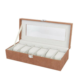 Horlogedoos Versa Grijs Polyester 13,5 x 9 x 30,5 cm